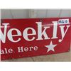 Image 3 : Porc Star WEekly Sign 8" x 28"