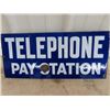 Image 2 : 2 Sided Porc Telephone Pay Station Flange 8" x 18"