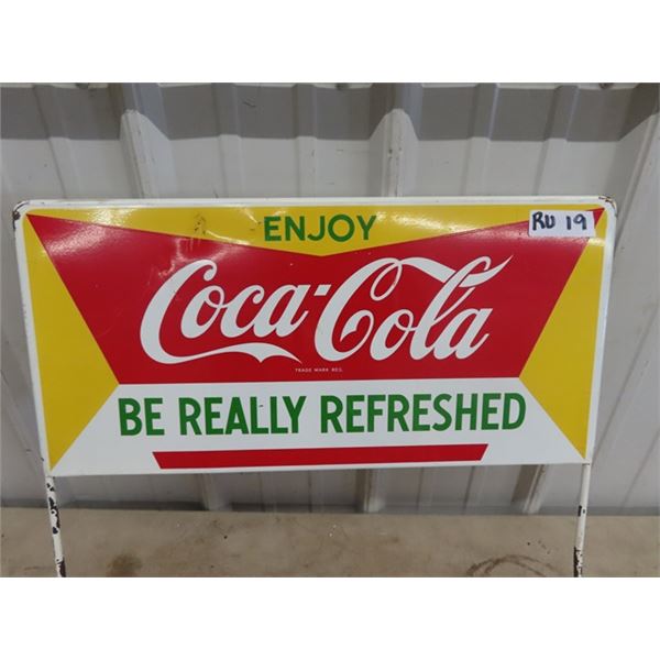 Metal Coca Cola Signs 10.5" x 22"