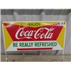 Image 1 : Metal Coca Cola Signs 10.5" x 22"