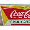 Image 2 : Metal Coca Cola Signs 10.5" x 22"