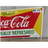 Image 3 : Metal Coca Cola Signs 10.5" x 22"