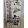 Image 3 : Metal Ducks Unlimited Thermometer 24" x 8" Great Graphics