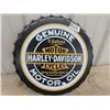 Image 1 : Modern Metal Harley Davidson Sign 16" Rd