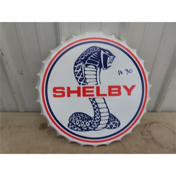 Modern Metal Shelby Sign 16" RD