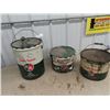 Image 1 : 3 BA Pails 1) 5 Gal Gear OIl 1)25LB Grease  1) 25 Gal ?? Grease
