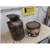 Image 5 : 3 Oil Pails 1) Legal Measuring BA 5 Gal 1) BA 25LB Grease 1) 5 GAL