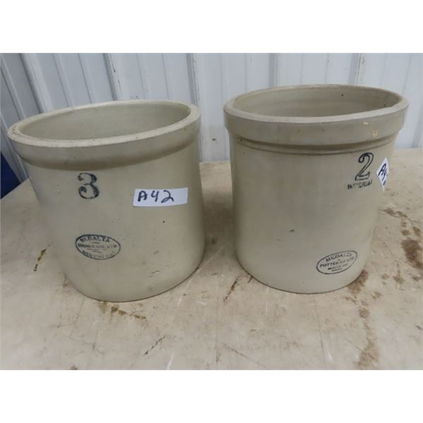 2 Medalta Crocks 1) 3 Gal 1) 2 Gal