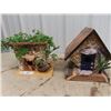 Image 1 : 2 - Quality Detailed Bird Houses- Hand Crafted with Opening Doors for Cleaning - Makes A Beautiful G