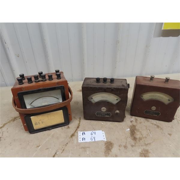 Old Amp & Volt & Watt Meters