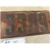 Image 3 : 1918 ON License Plate (Owner's Info Says its Motorcycle License Plate)