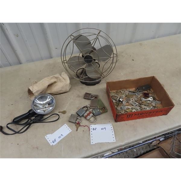 Eskimo Fan , Keys, Locks,  & Spot Lights