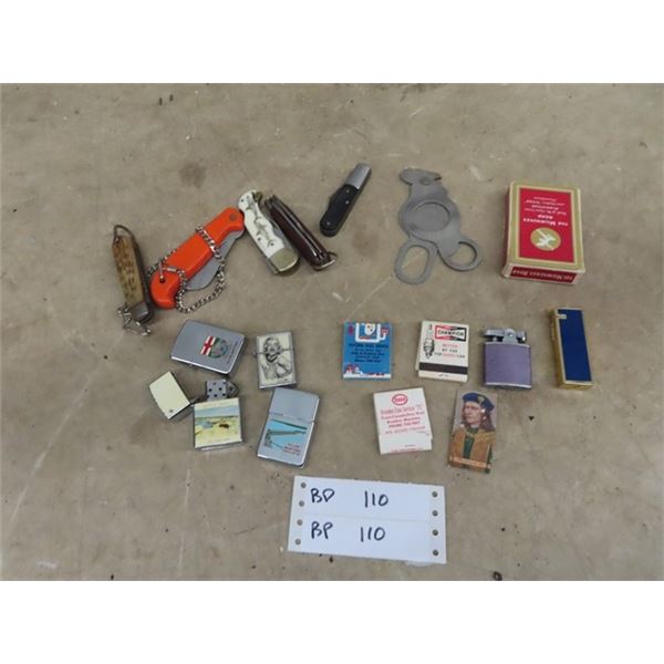 Pocket Knives, Lighters, & Matches