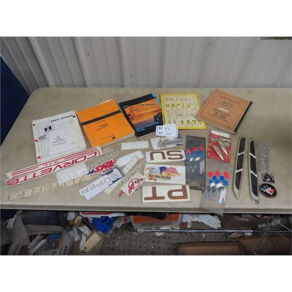 Tractor Manuals & Auto Stickers