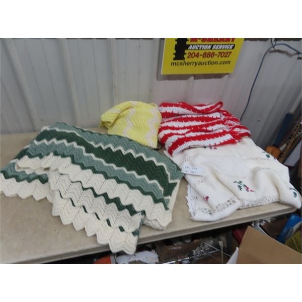 4 Afghan Blankets