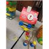 Image 3 : (K) Fisher Price Pull Rooster, Train, Goldilocks & Bears, Fisher Price Telephone & Fisher Price Toss