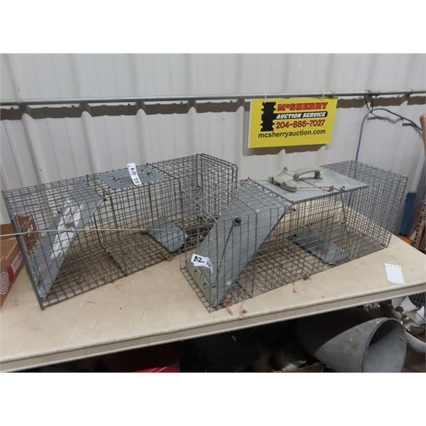 2 Live Traps - Both Are 12" x 10" x 10"