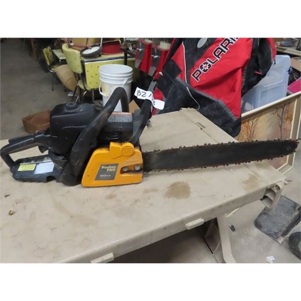 Poulan Pro 50 cc Chain Saw - From Estate Not Running from Sitting