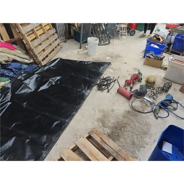 Semi Tractor Air Line, Bungee Straps, Load Tarp Plus More!