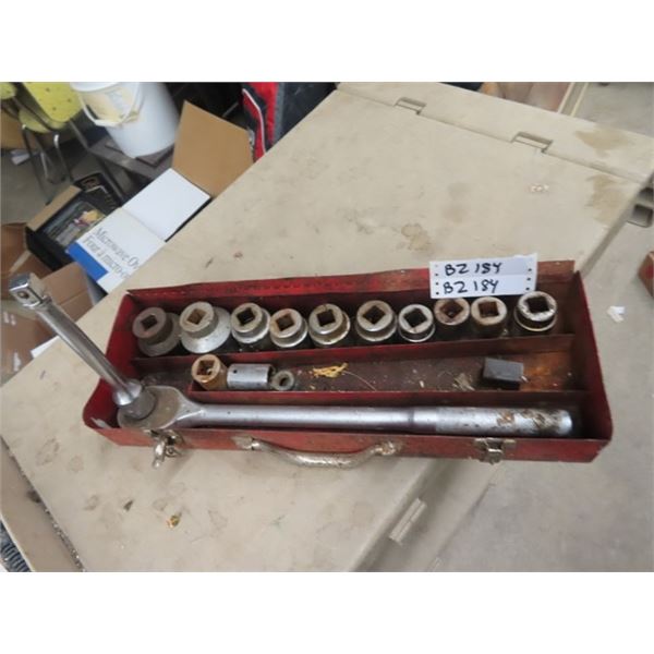 3/4" Rachet,  Sockets w Extension