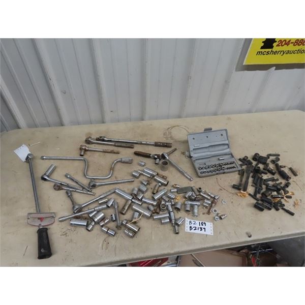 Socket Sets 1/2", 3/8", & 1/4" Mix, Ratchets, Speed Bar, Strong Bar & Ext