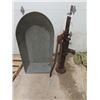 Image 1 : Galv Bath Tub,&  Hand Water Pump (Dominion)