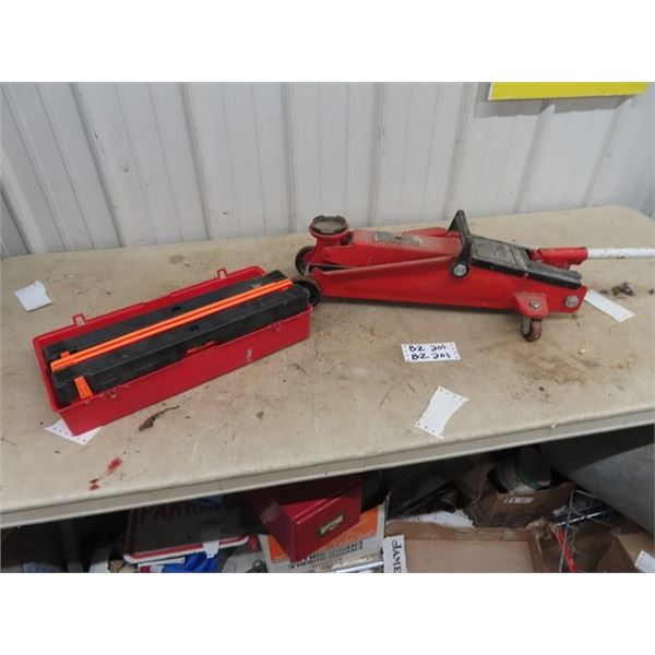 Floor Jack  & Road Flares