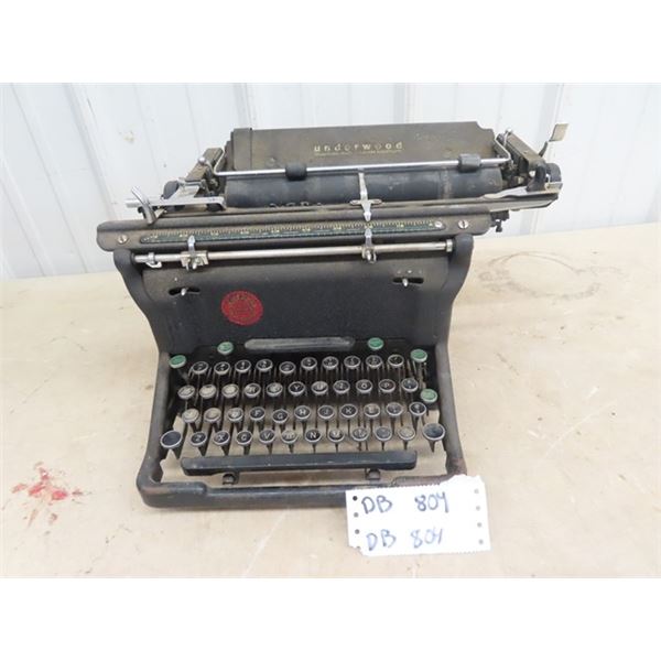 Underwood Manual Typewriter