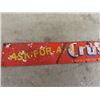 Image 2 : Metal Embossed Orange Crush Sign 3.5" x 25.5"