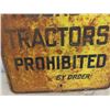 Image 3 : Metal Loaded Trucks & Tractors Prohibited Sign 24" x 24"