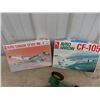 Image 2 : 2 Toy  Model Air Planes w Box & 2 Plastic JD Tractors