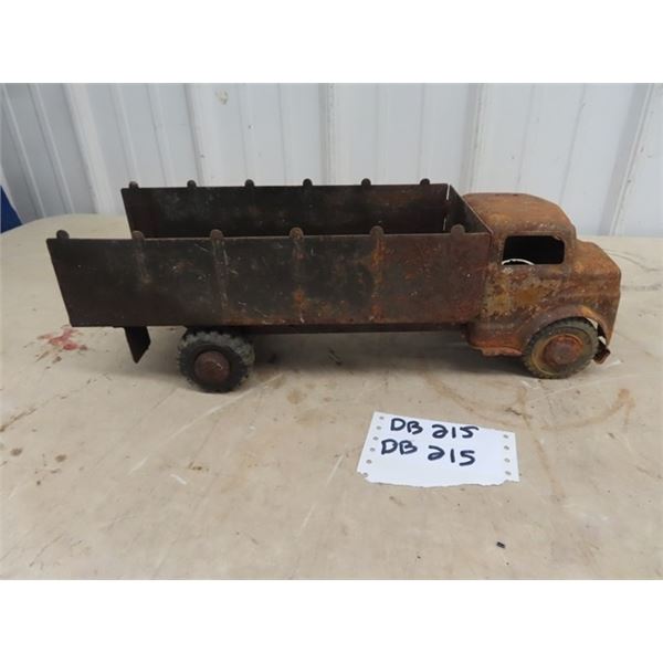 Toy Lumer Pressed Metal Army Truck - Quite Rusty