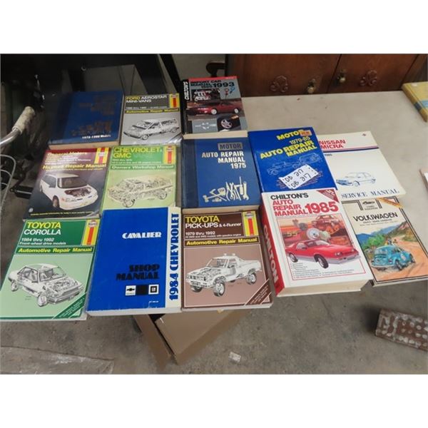 Approx 13 Repair Auto Manuals, Chiltons, Haynes Plus More!