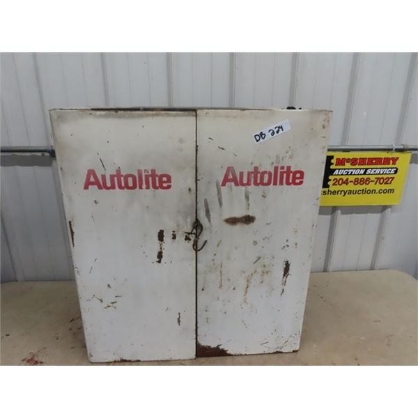 Metal Autolite Cabinet 28" x 26" x 14"