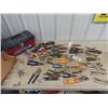 Image 1 : Vise Grips, Pliers, Cutters, Allan Wrenches, & Tool Box