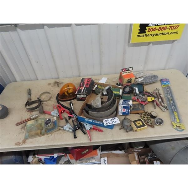 Battery Cable Ends, Distributor Caps, Bearings Braks, Plus Other Auto Related