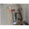 Image 3 : Axes, Hatchets, Pick, Hikers Shovel & 2 New Axe Handles