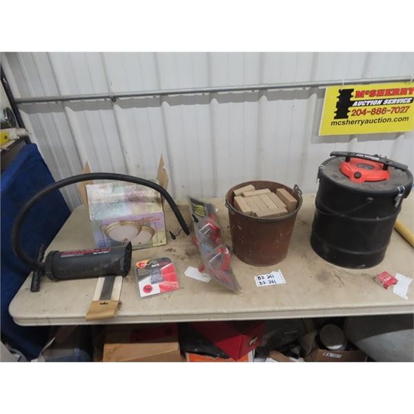 Shop Vac, Fire Brick, New Steering Wheel Lock, & New Light Fixture