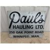 Image 1 : Metal Paul's Hauling Sign 18" x 24"