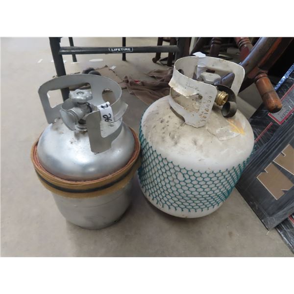 2 Propane Bottles - They Seem Full or 3/4 Full & Up for Sure!