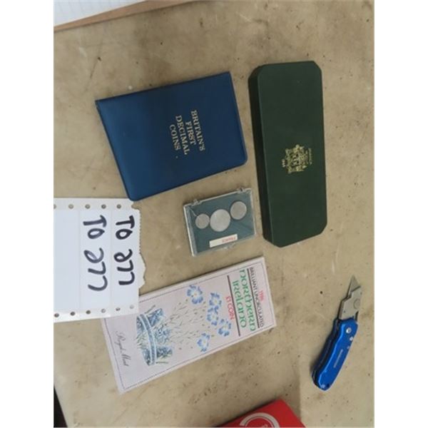 Jamaica 1969 Coin Set, 1968 Britain 1st Decimal Coin Set,m 1964 France Coin Set & 1986  Northern Ire