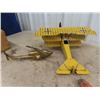 Image 4 : Vintage Metal Toy Planes & Brass Helicopter