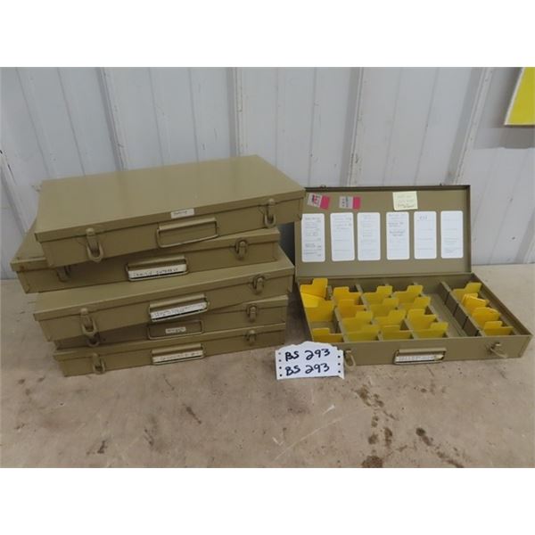 6 Metal Organizers 2" x 15" x 8"