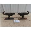 Image 1 : 2 Cast Dinosaur Boot Scrapers