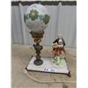 Image 1 : Marble Based Lamp w Figurine