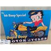 Image 3 : 2 Modern Metal Signs 1) Betty Boop & 1)Bull Durham - Both are 11.5" x 17"
