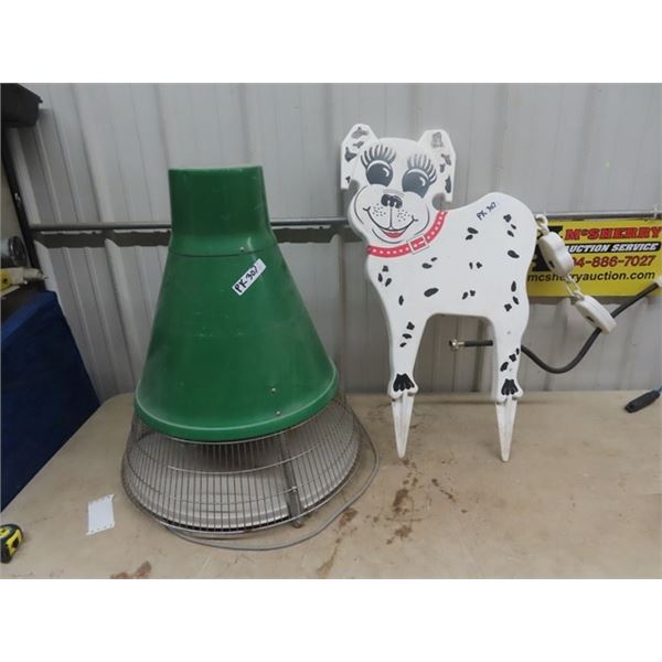 Vintaeg Bug Zapper & Dog Tail Wagon Sprinkler