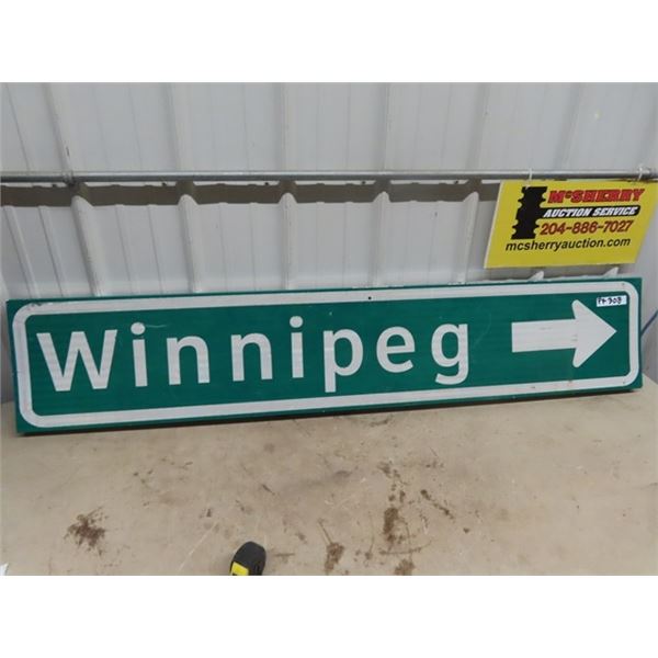 Wpg Traffic Sign - Alum 12" x 63"