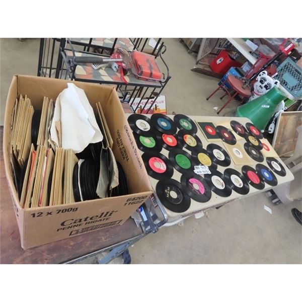 Approx 200- 45's Records- Various Artists Many Are Rock & Roll