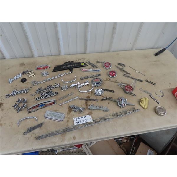 Approx 50 Auto Decals/ Emblems Includes Fairlane 500